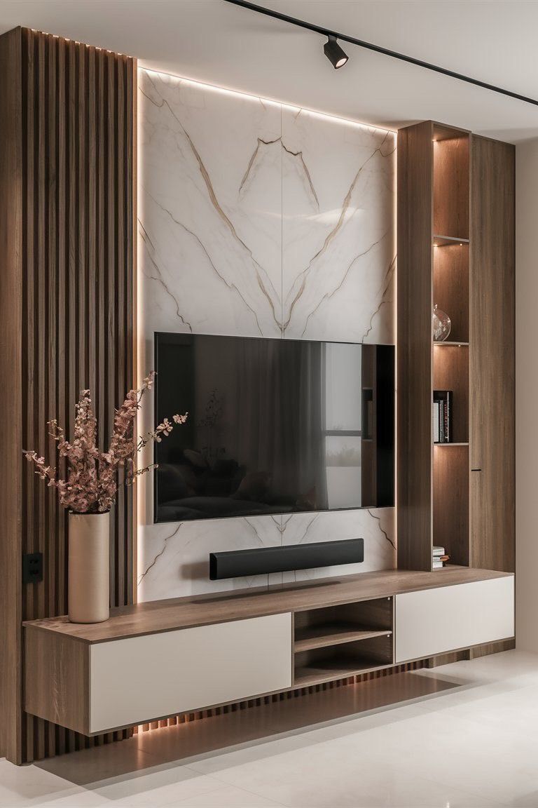 Media Wall For Living Room