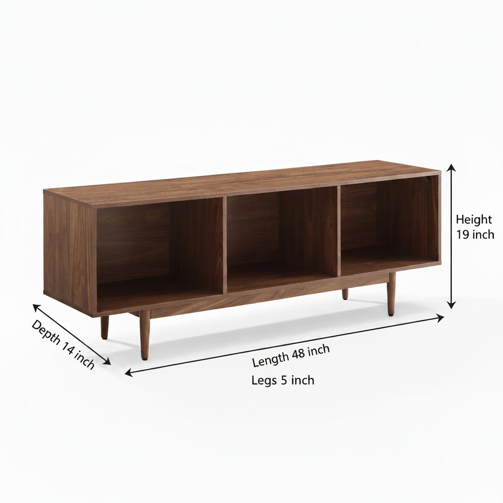 BELEN – Walnut Brown Storage Console Table
