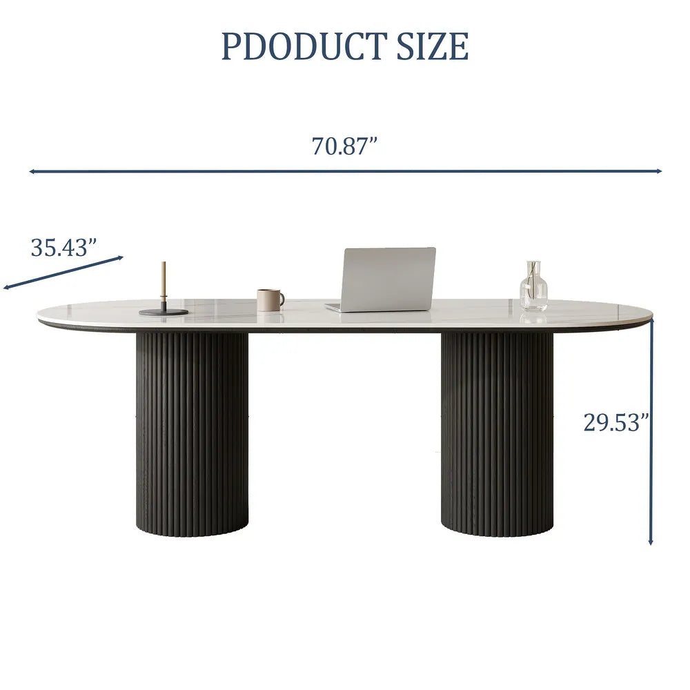 Aurora Luxe Oval Table / Desk