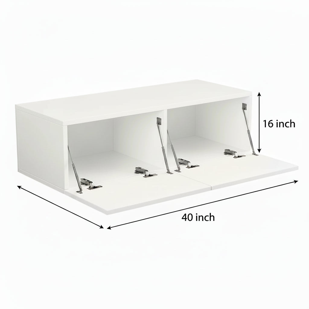 AQUA – Dual Storage Gloss Finish Floating TV Console