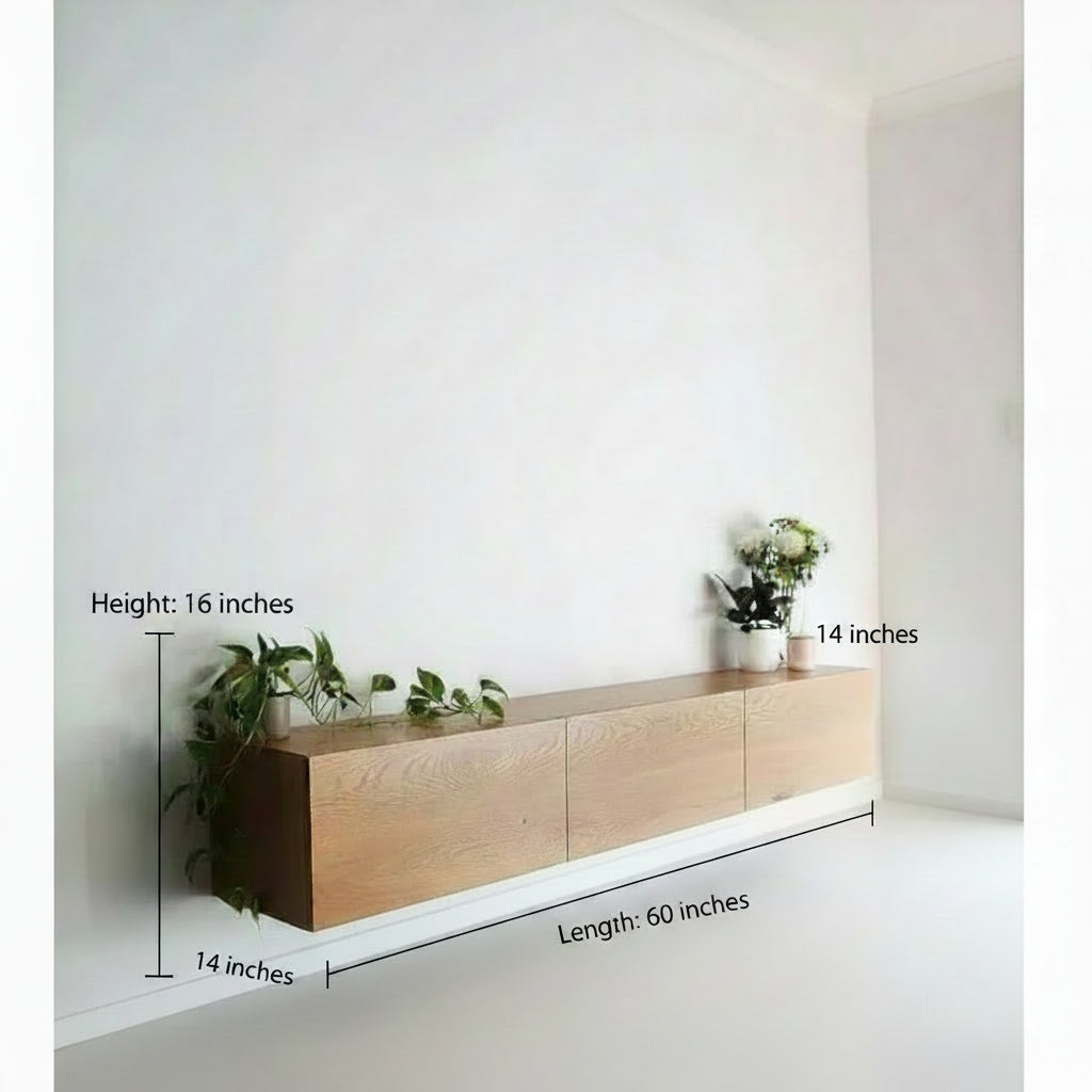 BRANCEE – Three Door Cabinet Floating TV Console