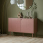 Tea pink Double Door Side Board