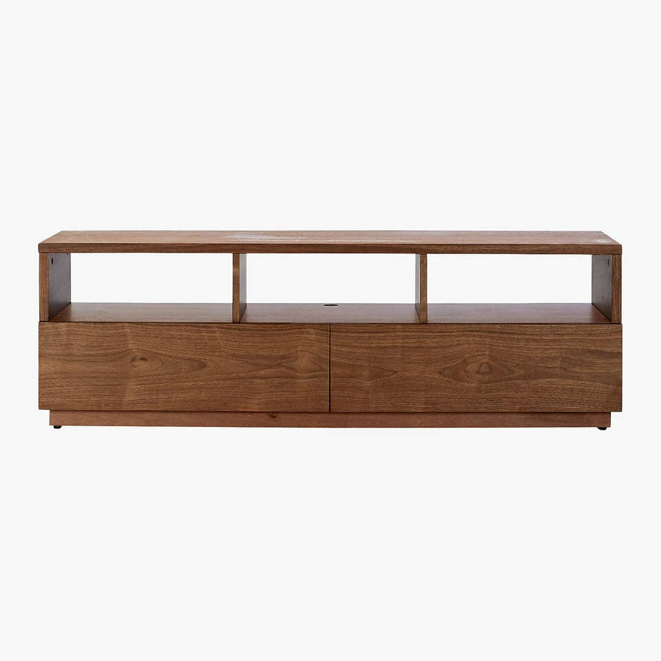 EVENSON – Walnut Brown Media Display TV Console