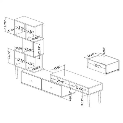 Walnut Mid Century TV Stand