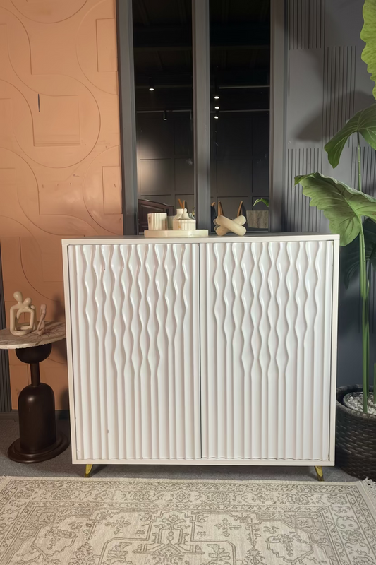 Wave Pattern Storage Cabinet