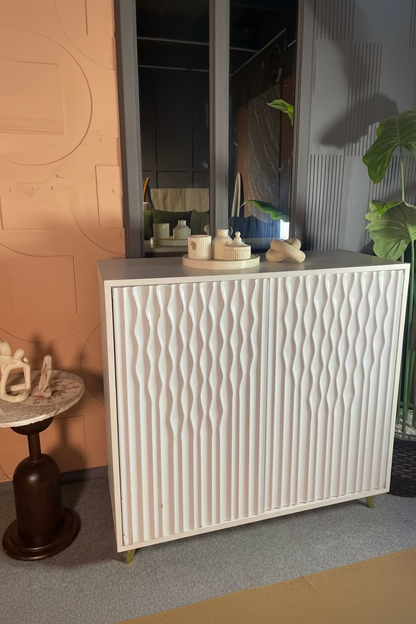 Wave Pattern Storage Cabinet