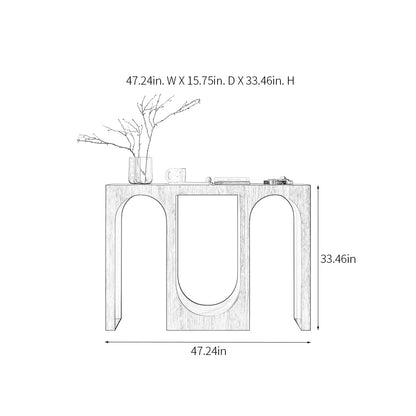 ARCANE – Dark Brown Urban Art Console Table
