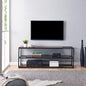 MISTY – Black Iron Frame Shelves TV Stand