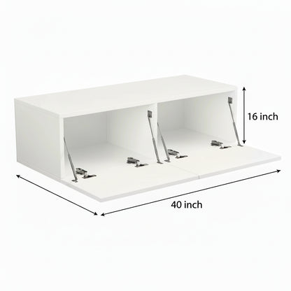 AQUA – Dual Storage Gloss Finish Floating TV Console