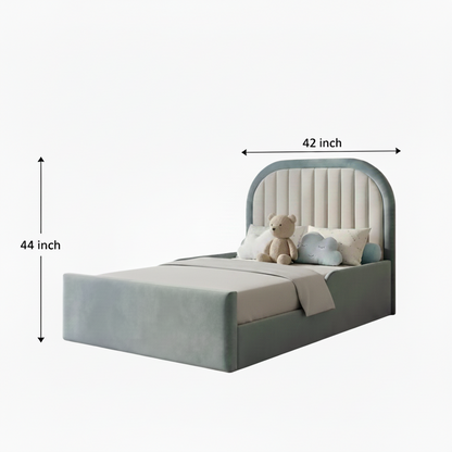 Kids Arch Channel-Tufted Upholstered Bed frame