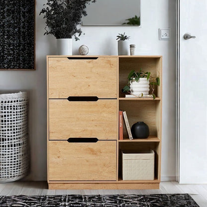 Zack Shoe Cabinet - Natural