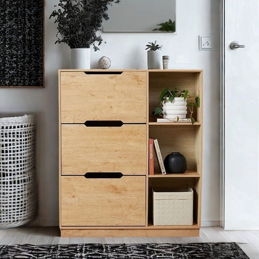 Zack Shoe Cabinet - Natural