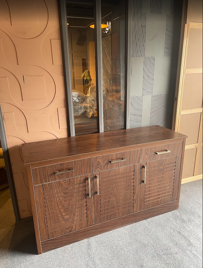 Mid century buffet dinning walnut wood style