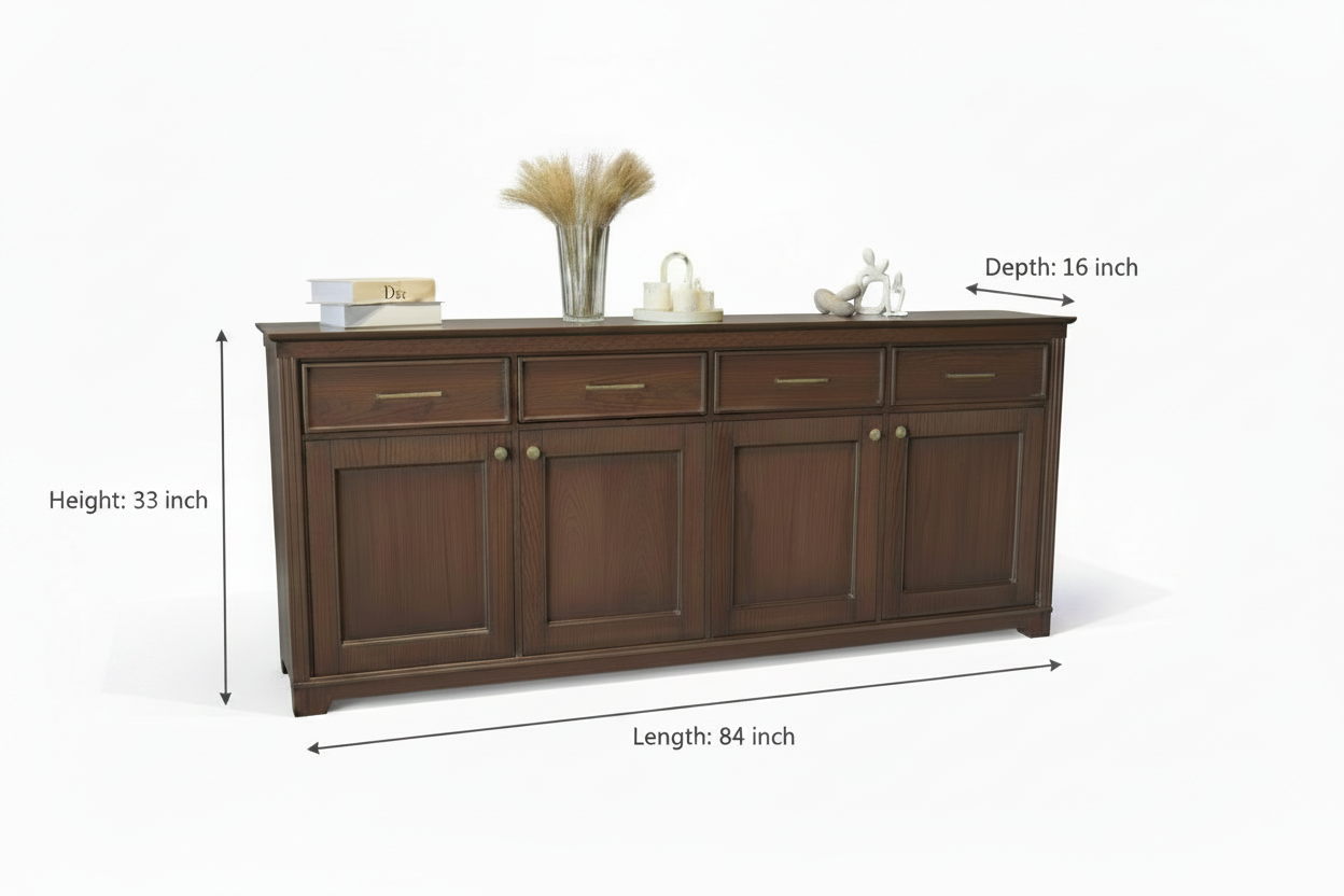 Oak wood Buffet Table