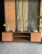 Diamond carved TV Console